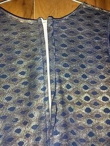 Blue &amp; Cream Long Frock