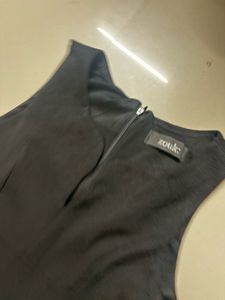 Classic Black Sleeveless Fit and Flare Dress