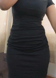 Chic Black Cut-Out Dress