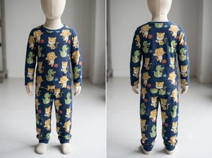 Cute Animal Print Pajamas for Kids