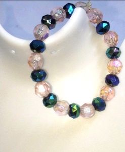 Style Trend Rainbow Acrylic Braslate2 pic unique
