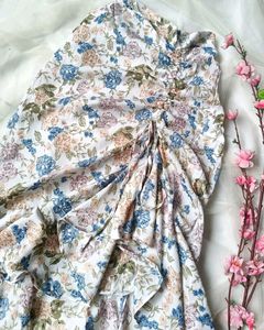 Mermaid Floral Medi Skirt