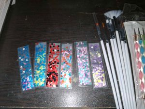 Nail Art Decal, Brush and Dotting Tool Set