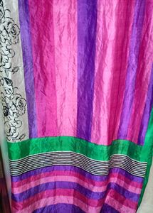 Vibrant Striped  Saree
