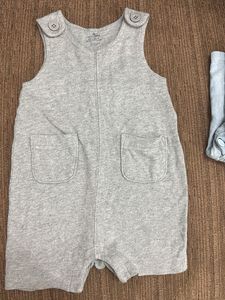 3 Striped Baby Overalls