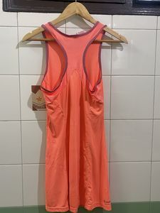 Adidas Orange Sleeveless Athletic Dress