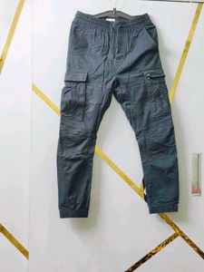 Black Cargo Trousers