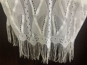 Alluring White Lace Fringed Cami Top