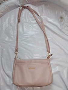 Pale Pink sling purse