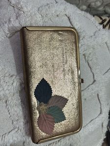 Vintage Gold Floral Clutch/Wallet
