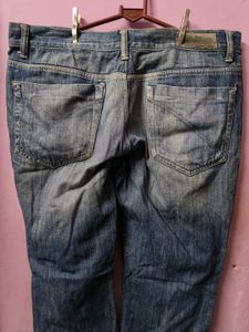 Classic Blue Wash Straight Leg Jeans