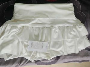 White Ruffle Mini Skirt