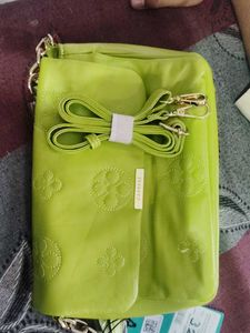 Stylish Lime Green Caprese Handbag