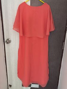 Coral Kurta with Sequins