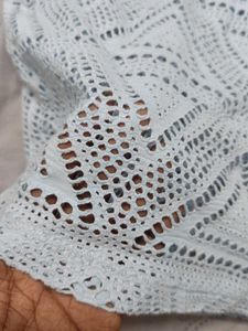 Crochet Lace Geometric Pattern Top