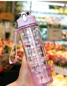 169.Pink water bottle 900ml