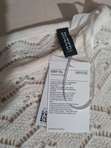 White Crochet Knit Cropped Top