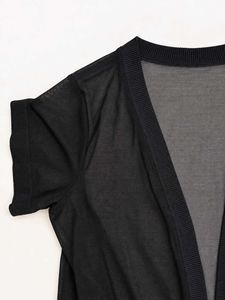 Sheer Black Kimono Cardigan