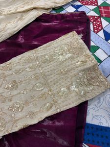 Elegant wine Silk Kurta set 💕