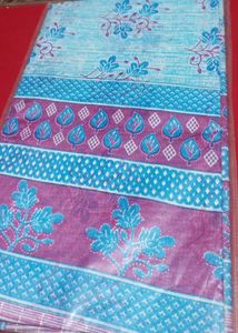 Beautiful Blue Floral Saree