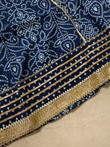MEERA FAB ~ Pure cotton Anarkali Navy Blue 💙🎀