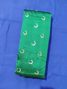 Beautiful Green Embroidered Saree Krishma zaree pa