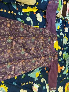 Purple Kurta Set