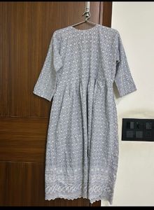 Grey stylish kurta set