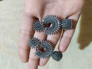 3 Pack Of Pretty Silver Earrings