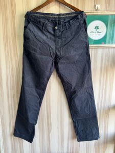 Massimo Dutti Navy Blue Regular Fit Jeans
