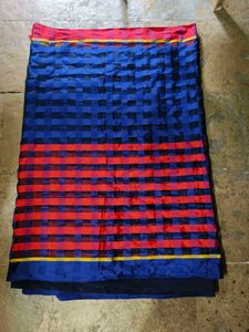 Vibrant Checkered Silk Saree