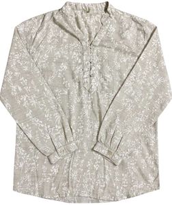 Elegant Beige Floral Print Kurta
