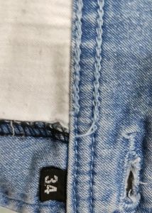 Ripped Denim Overalls