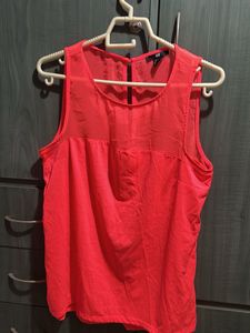 H&amp;M Coral Sleeveless Top