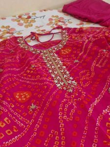 Pink Bandhani Suit 💖💖