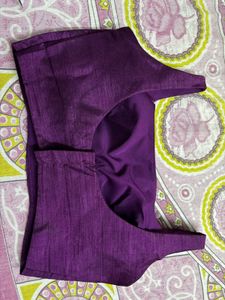 Purple Readymade Saree Blouse