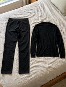 Men's Black Casual Set
