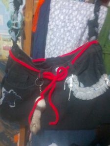 handmade ..jeans bag ....in trending.