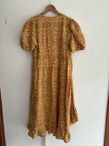 Next Brown Leaf Print Wrap Dress