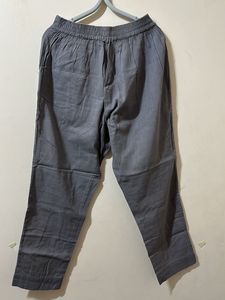 IndoRaga Grey Linen Cotton Trouser