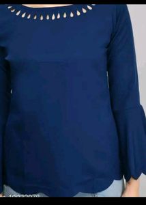 Navy Blue Plain Top
