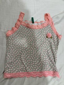 Cute Floral Camisole Top