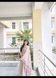 aesthetic anarkali with dupata✨️