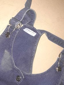 Girls Denim Pinafore Dress