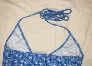 Blue Floral Halter Top