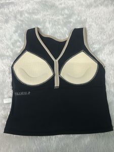 Black Sleeveless V-Neck Tank Top