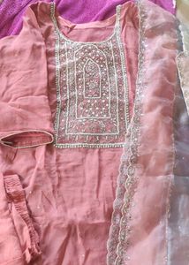 Organza Dupatta Handwork Wedding Dress