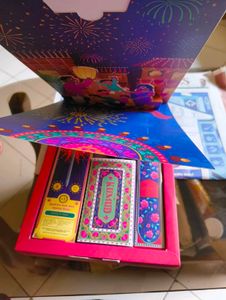 Diwali Pop-Up Card with fragrance items