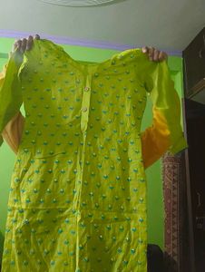 Lime Green Kurta Set