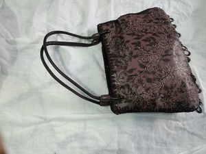 Elegant Floral Embellished Handbag